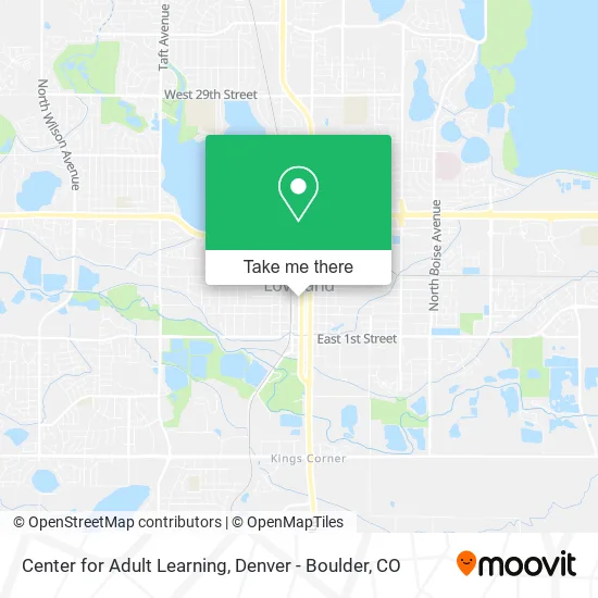 Center for Adult Learning map