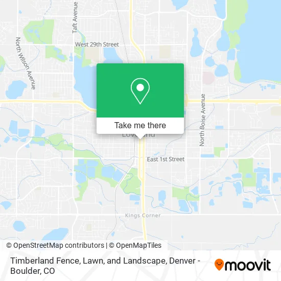 Timberland Fence, Lawn, and Landscape map