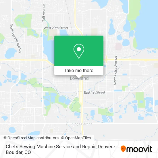 Chets Sewing Machine Service and Repair map
