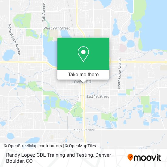 Randy Lopez CDL Training and Testing map