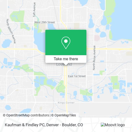 Mapa de Kaufman & Findley PC