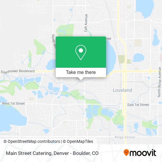 Main Street Catering map