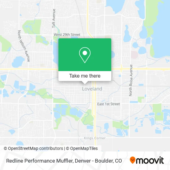 Redline Performance Muffler map