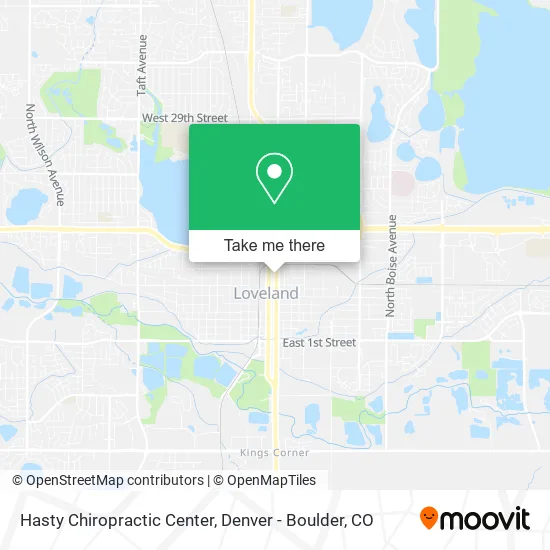 Hasty Chiropractic Center map