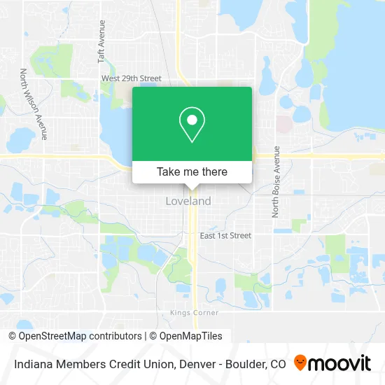 Indiana Members Credit Union map