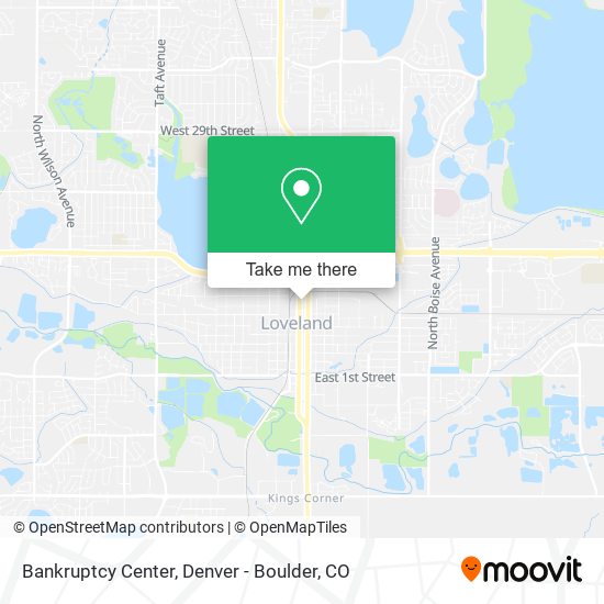 Bankruptcy Center map