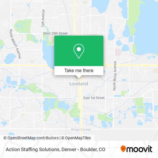 Mapa de Action Staffing Solutions