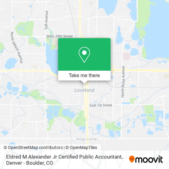 Mapa de Eldred M Alexander Jr Certified Public Accountant