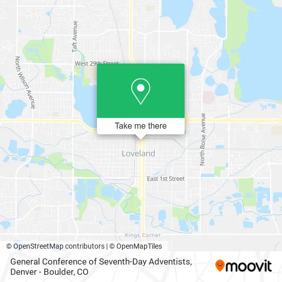 General Conference of Seventh-Day Adventists map