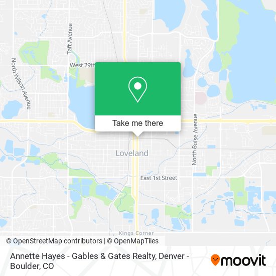 Annette Hayes - Gables & Gates Realty map