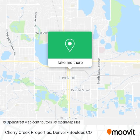 Cherry Creek Properties map