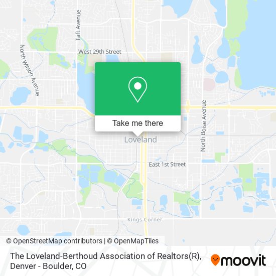 Mapa de The Loveland-Berthoud Association of Realtors