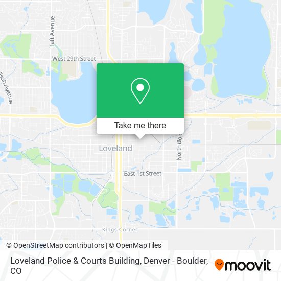 Loveland Police & Courts Building map