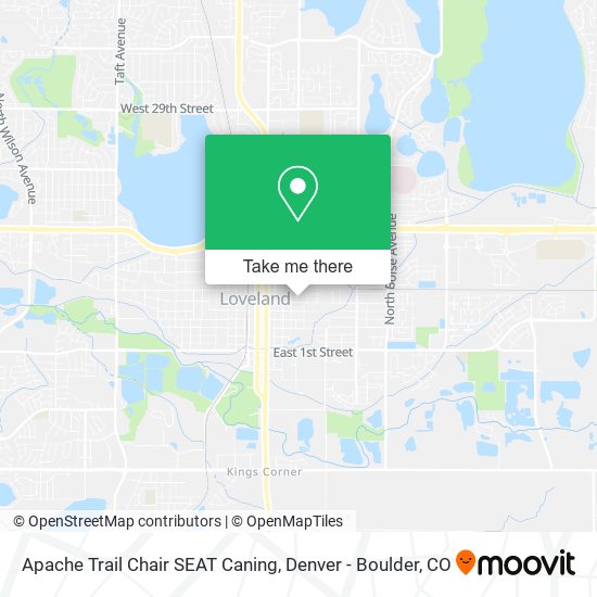 Mapa de Apache Trail Chair SEAT Caning