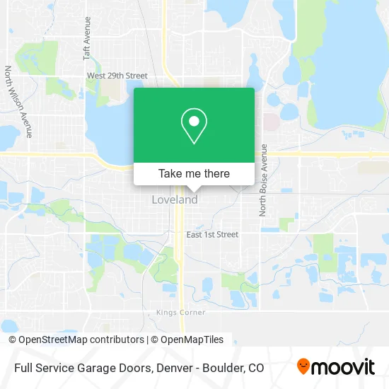 Full Service Garage Doors map