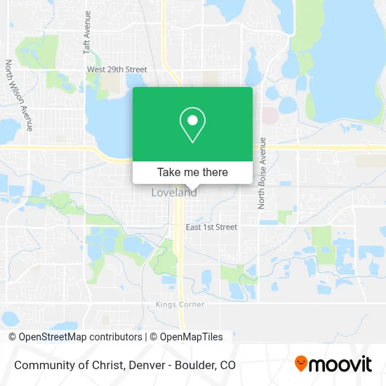 Community of Christ map