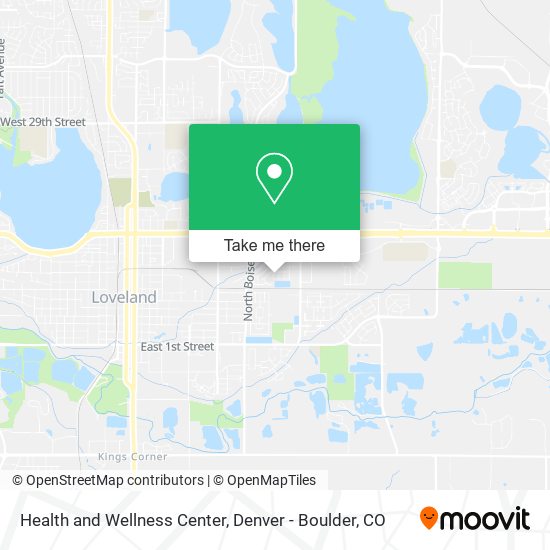 Health and Wellness Center map