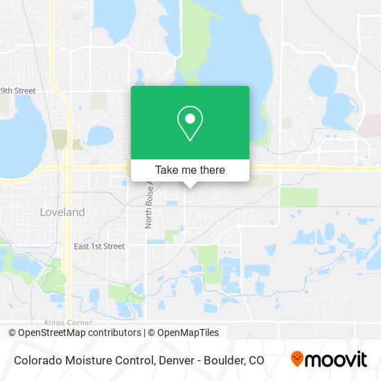 Colorado Moisture Control map