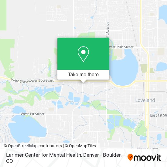 Larimer Center for Mental Health map