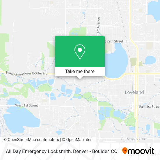All Day Emergency Locksmith map