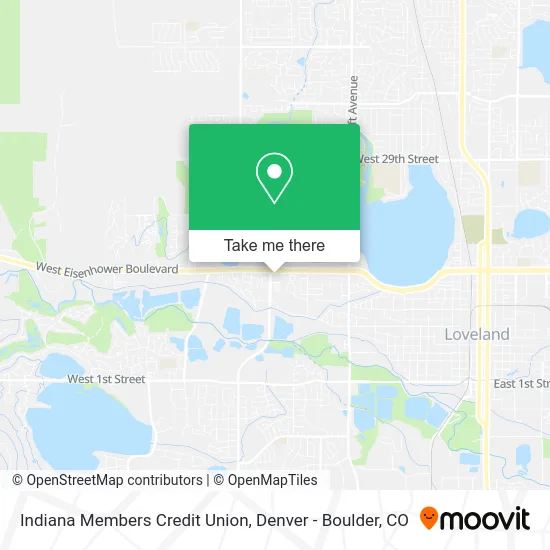 Indiana Members Credit Union map