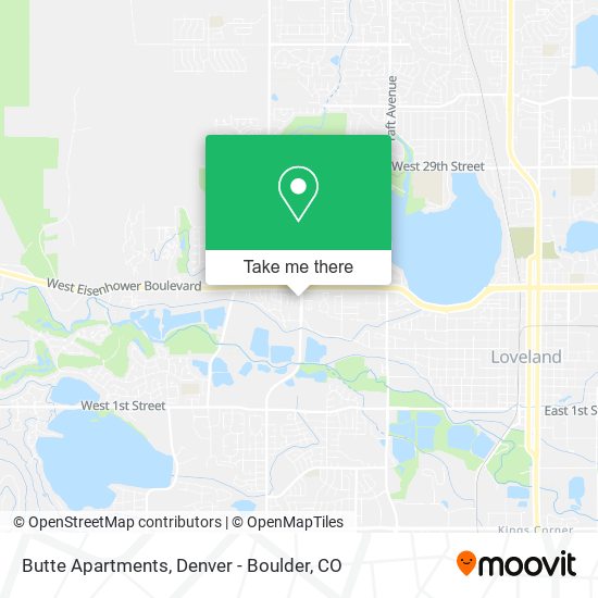 Butte Apartments map