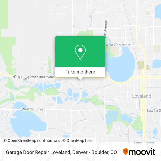 Garage Door Repair Loveland map