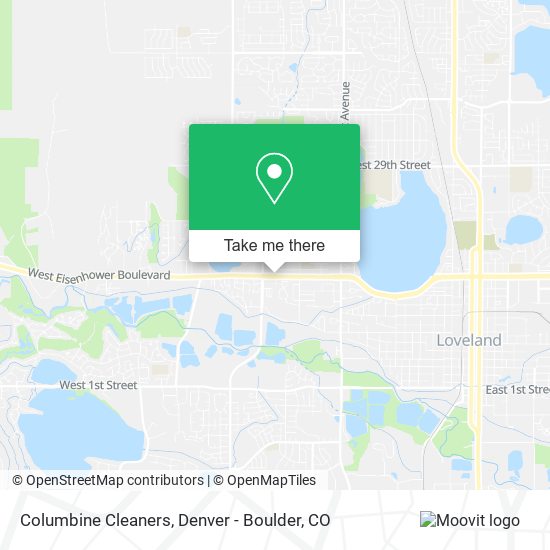 Columbine Cleaners map