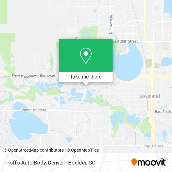 Poff's Auto Body map