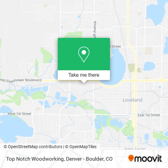 Mapa de Top Notch Woodworking