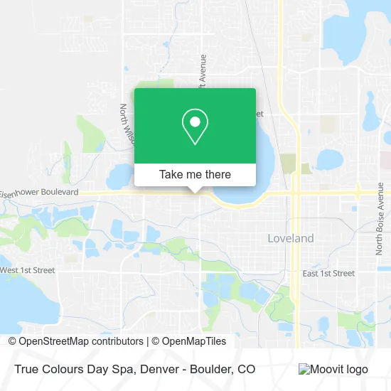 True Colours Day Spa map