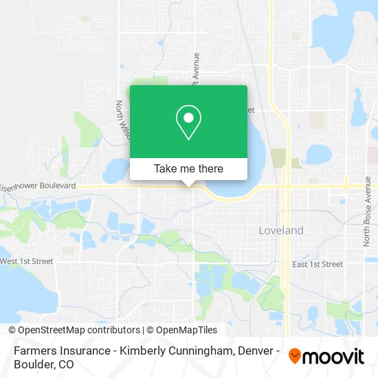 Mapa de Farmers Insurance - Kimberly Cunningham