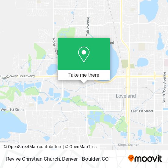 Revive Christian Church map