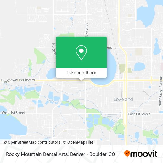 Rocky Mountain Dental Arts map