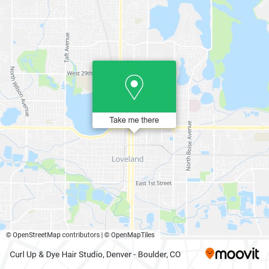 Mapa de Curl Up & Dye Hair Studio