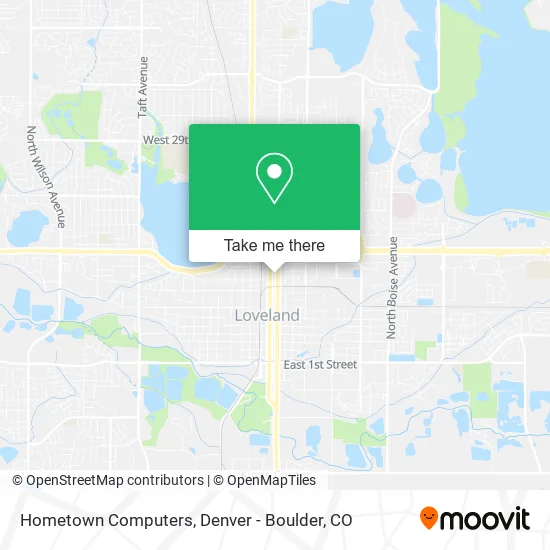 Hometown Computers map