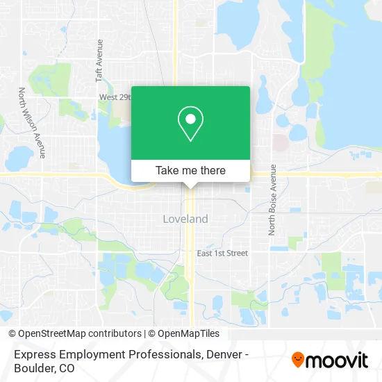 Express Employment Professionals map