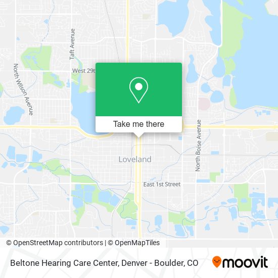 Mapa de Beltone Hearing Care Center