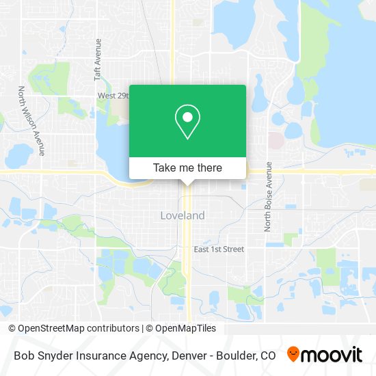 Mapa de Bob Snyder Insurance Agency