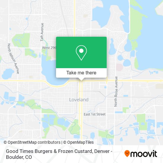 Mapa de Good Times Burgers & Frozen Custard