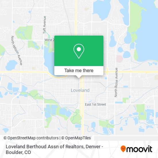 Mapa de Loveland Berthoud Assn of Realtors