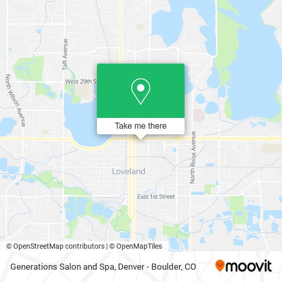 Generations Salon and Spa map