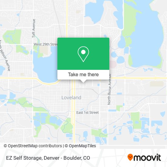 EZ Self Storage map