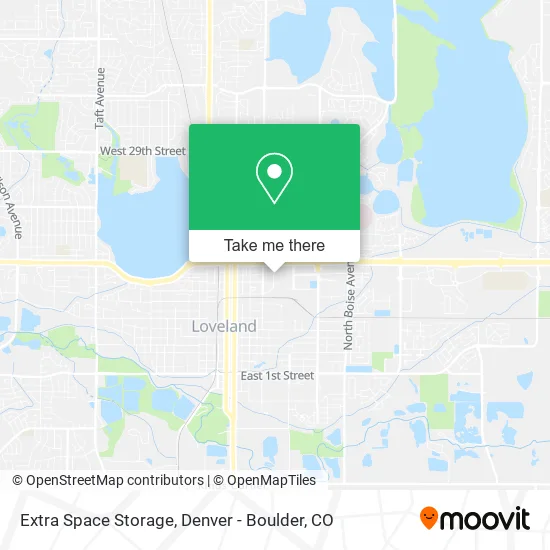 Extra Space Storage map