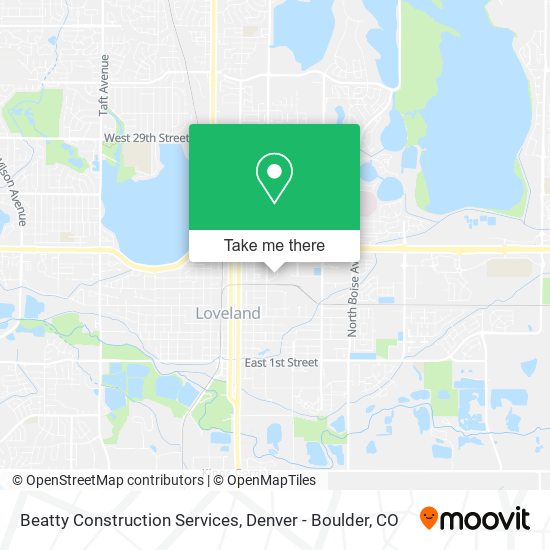 Beatty Construction Services map