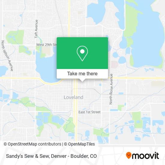 Sandy's Sew & Sew map