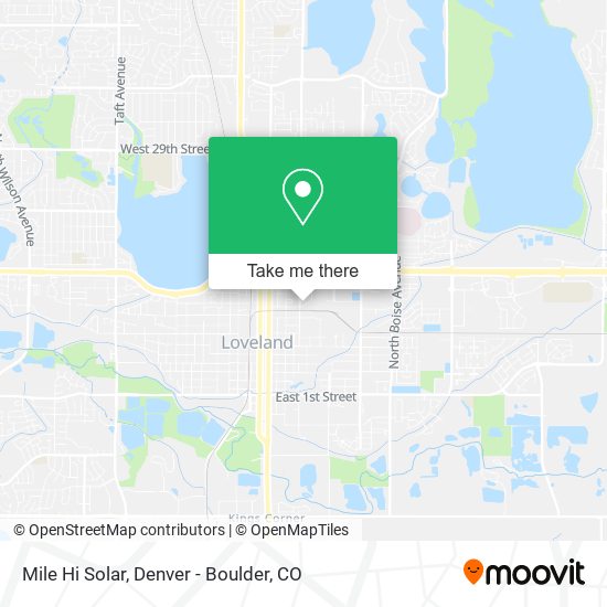 Mile Hi Solar map