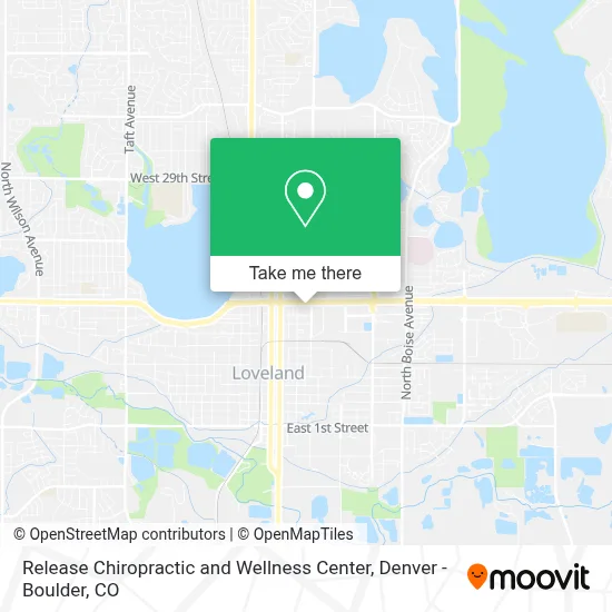 Release Chiropractic and Wellness Center map