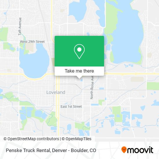 Penske Truck Rental map