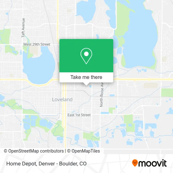 Home Depot map